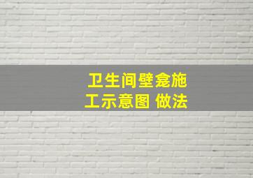 卫生间壁龛施工示意图 做法